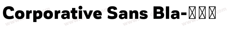 Corporative Sans Bla字体转换
